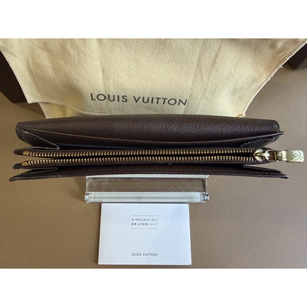 Authentic Louis Vuitton Damier Sarah Wallet Long Wallet w/ Box Dust Bag & COA - Picture 8 of 10